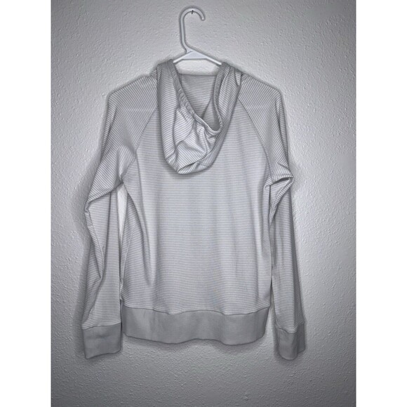 Kuhl Women's Stria Hoodie Size Small Pullover Gray White Striped Lightweight - Picture 9 of 16
